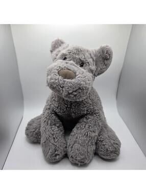 Jellycat Huggady Gray Dog 10" Plush